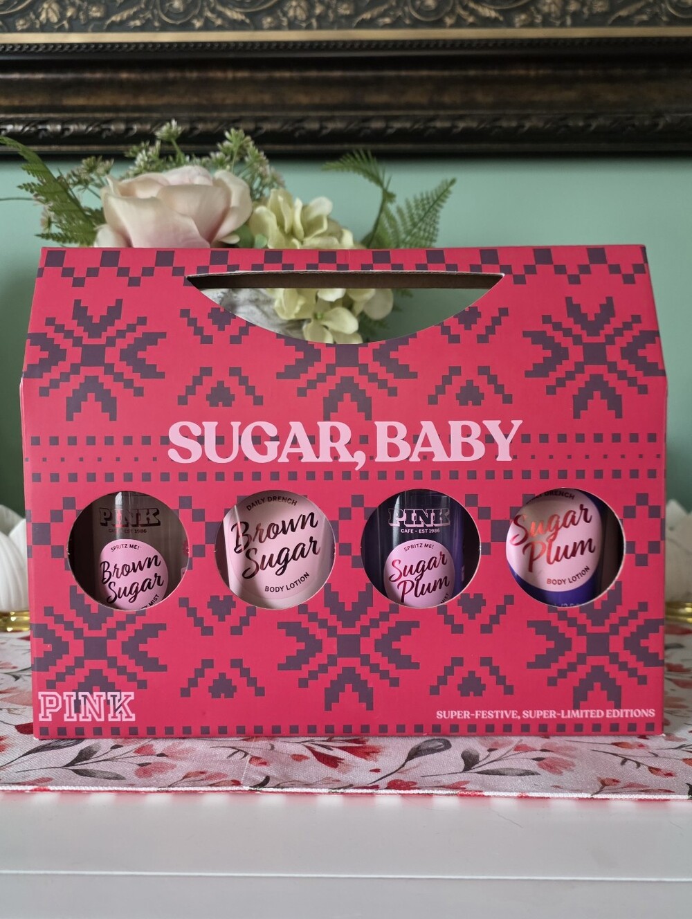 Victoria Secret Pink Sugar Baby Christmas Body Gift Set